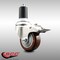 Service Caster 3 Inch 316SS Maroon Poly Swivel 1-1/2 Inch Expanding Stem Caster Lock Brake SCC SCC-SS316TTLEX20S314-PPUB-MRN-112 - alternate 4
